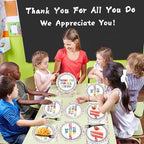 200pcs Thank You Plates Napkins We Appreciate You Paper Tableware Set Employee Appreciation Dinnerware Thank You Party Decoration for Teacher Volunteer Pastor Retirement Party Decor Supplies Serves 50 - Image 5