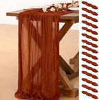15 Pack Cheesecloth Table Runner Fall Boho Gauze Wedding Party Home Decor by Socomi
