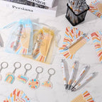 289 Pieces Sun Baby Shower Gifts for Guest Here Comes the Son Ballpoint Pens and Keychains Favors Bulk Retractable Baby Shower Pens Gender Reveal Thank You Cards Souvenirs Prizes - Image 7