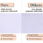 Kesfey 6 Packs Rectangle Table Cloths 60 x126 inchs White Polyester Tablecloths Stain and Wrinkle Resistant Tablecover Washable Banquet Fabric Tablecloth for 8 Foot Tables for Wedding Baby Shower - Image 5