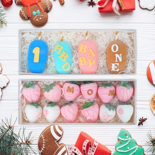 XINHPKGG 50Pcs 12x4.5x2 Inch Chocolate Strawberries Boxes for Wedding Party - Image 5