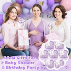 Threehoney 24 Pcs Baby Shower Mini Carriage Decoration Metal Wired Fillable Candy Stroller Baby Shower Table Centerpiece for Guest Gender Reveal Wedding Party Favor Gift (Purple) - Image 5