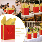 Epoesch 24 Pack Gift Bags with Handles & 24 Tissue Papers – 8x5x10 Inches - Image 6