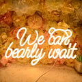 Planzo We Can Bearly Wait LED Neon Light Sign Baby Shower Gifts Wall Decor by Planzo