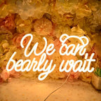 Planzo We Can Bearly Wait LED Neon Light Sign Baby Shower Gifts Wall Decor by Planzo