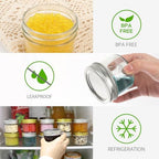 40 Pack 4 oz Mini Mason Jars with Silver Lids - Image 3