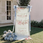 Custom Name Baby Shower Fabric Welcome Sign #7 - Image 4