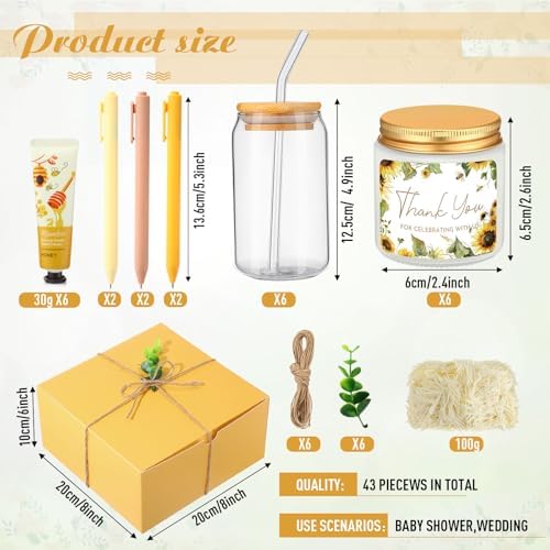 Reallnaive 43 Pcs Baby Shower Prizes for Game Winners Gifts, Yellow - Image 2