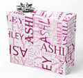 AOFUN Custom Name Gift Wrapping Paper Personalized Gift Wrapping Paper Personalized Wrapping Paper with Name/Text Anniversary Wrapping Paper For Men 3 Rolls 58" x 23" by Unknown