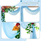 Pack of 1 Wedding Arch Drape Panel Fabric 30" x 40ft - Turquoise - Image 5