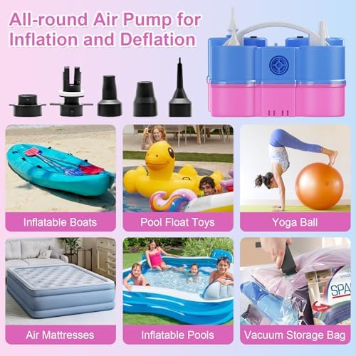 Dagelar Snow 5th Birthday Decorations Girl and 3-in-1 Electric Balloon Pump - Image 4