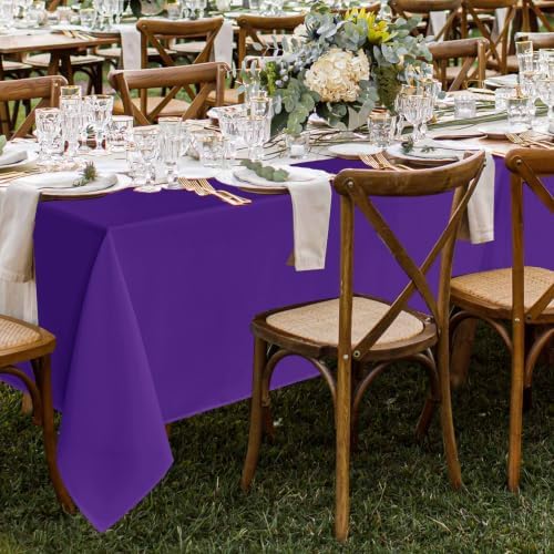 Fitable 8 Pack Purple Tablecloths 70x108 Inch for 6 Ft Rectangle Tables - Image 2