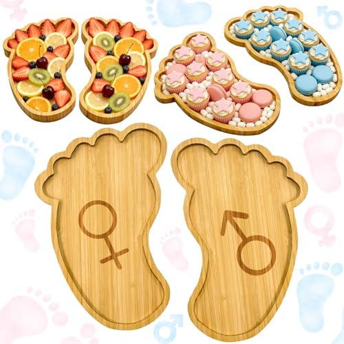Gender Reveal Party Decorations Wooden Baby Shower Charcuterie Board Letter by Easma