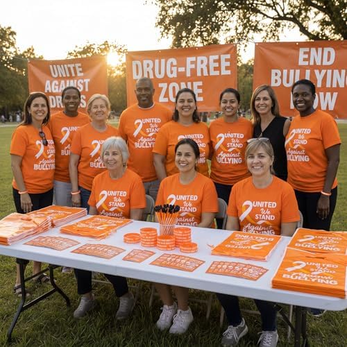 Resurhang 200 Pcs Anti Bullying Items Bulk, United Orange Favors - Image 4