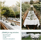 Showgeous 60x126 Inch White Rectangle Tablecloth 6 Pack Fit 7FT Table - Image 6