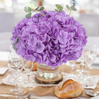 AVIVIHO 65pcs Lavender Fake Flowers Hydrangea Artificial Flowers Bluk (Not Squished, No Steaming Need) Hydrangeas Silk Flowers with Stems for Home Weddings,Table Centerpieces,Party Arch Decorations - Image 2