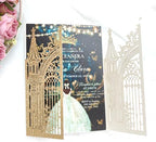 20PCS Laser Cut Wedding Invitations,Wedding Invitation Card Pocket,Quince Invites,Sweet 16 Invitations,Quinceanera Invitations,Laser Cut Invitations For All Occasions - Image 5