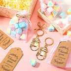 Sieral 30 Sets Boy Baby Shower Favors Gold Bottle Openers with Thank You Tags Bags Popping Bottles Keychains Baby Shower Return Gifts for Guests Birthday Party Souvenirs - Image 4