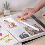 Large Photo Album Self Adhesive 4x6 5x7 3x5 8.5x11 Scrapbook Magnetic Album DIY Scrap Book Length 13 x Width 12.8 (Inches) 120 Sticky Pages Linen Cover DIY Photo Album (White) - Image 2