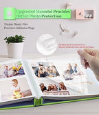 Artfeel Photo Album Self Adhesive Scrapbook Album for 3x5 4x6 5x7 8x10 Pictures,120 Pages Linen Cover with Display Window DIY Photo Book,Ideal Gifts for Family Travel Wedding Baby - Image 3