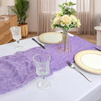 12 Pack 10Ft Lavender Purple Cheesecloth Table Runner 23 x 120 Inch - Image 6
