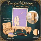 Personalized Wedding Guest Book Alternative Drop Box, Enchanted Night Theme - Image 6