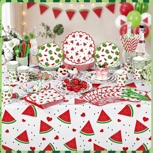 Ceenna 452 Pcs Watermelon Party Decoration Supplies for 50 Guests - Image 5