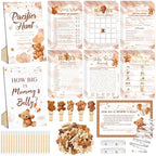 Funnymoom 426 Pcs Baby Bear Shower Games Set for Boy Girl, 8 Games by Funnymoom