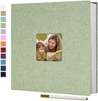 Vienrose Large Photo Album Self Adhesive for 4x6 8x10 10x12 Pictures Linen Scrapbook Album DIY 40 Blank Pages with A Metallic Pen by Vienrose