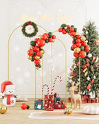 Wedding Arch, Metal Arch Backdrop Stand, Gold, 7.2FT, 6.6FT, 6FT - Image 3