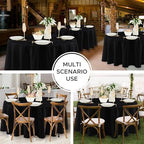Fitable 8 Pack Black Round Tablecloths 70 Inch for 36"-48" Tables - Image 6