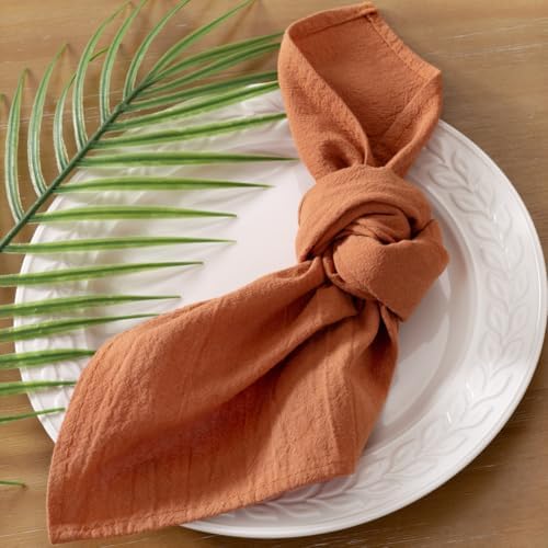 Cloth Napkins Fall Washable Reusable Linen Wedding Party Home Table Decor - Image 2