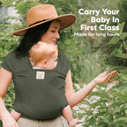 KeaBabies Baby Wrap Carrier, All in 1 Original Baby Carrier (Forest) - Image 6