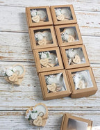 50 Pcs Wooden TeaLight Set with Heart Candle Holder for Wedding Favors for Guests, Christmas Party Favors, Birthday Party Favors, Return Favors, Bridal Shower Favors.(50 pieces) - Image 2