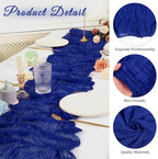 20 Pack Cheesecloth Table Runner 17 x 108 Inch, Royal Blue - Image 3