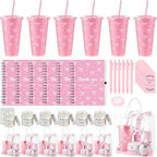 Nuogo 6 Sets New Parent Shower Prizes, Pink Color, Bow Style by Nuogo