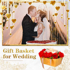 Glenmal 72 Pcs Baskets for Gifts Waterproof Empty Kraft Basket Bulk,Gold - Image 5