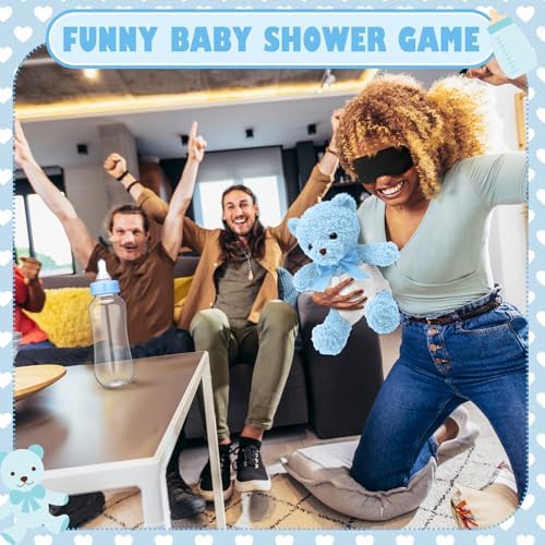 6 Sets Bottle Chug Baby Shower Games Blue Bear - Image 6