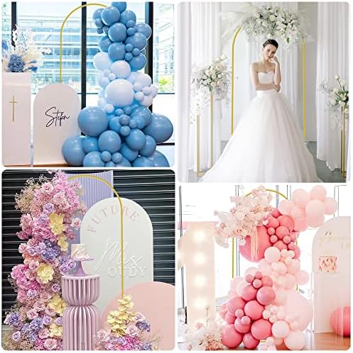 Arch Backdrop Stand and Cover Set, 6ft Arch Stand with Dusty Blue Cover - Image 7