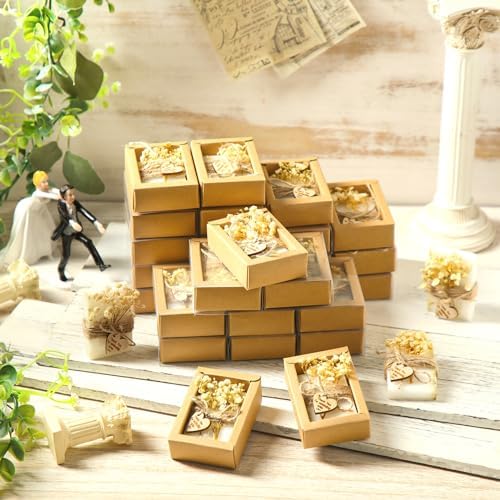 Demissle 30 Pcs Mini Soap Party Favor for Baby Shower Favor, White, Classic - Image 4