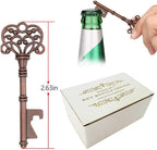 100 PCS Wedding Favors Key Bottle Openers,Bridal Shower Party Favors,Vintage Skeleton Key, Rustic Wedding Favors Decoration (5 colors mix and match) - Image 2