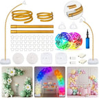 LED Balloon Arch Stand with Base 9.35FT/6FT Balloon Arch Frame for Party by OurWarm