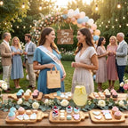 Baby Bottle Shaped Acacia Wood Cheese Board Gift Set - Premium Baby Shower Prizes for Game Winners, Gender Reveal & Bridal Shower Party Favors for Guests Acacia Wood 10 Sets - Image 2