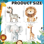 Gemscream 4 Pcs Fun to Be One Birthday Decor Lion Giraffe Zebra Cutouts - Image 4