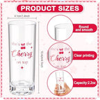 Sliner 50 Sets Baby Shower The Cherry Shot Glass Gift Bulk for Guests - Image 3
