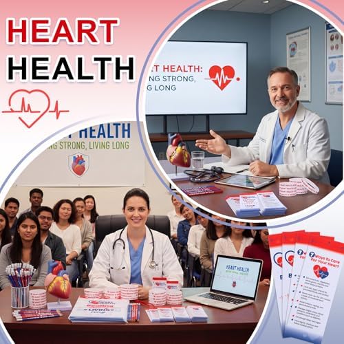 Resurhang 200 Pcs Heart Health Assorted Items, World Heart Day Gifts Bulk - Image 6