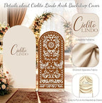 Cielito Lindo Arch Backdrop Cover, HYMENEX 6ft and 7.2ft Mexican Arch Backdrop Cover for Cielito Lindo Party Decorations Mexican Talavera Wedding Bridal Baby Shower Party Supplies - Image 3