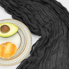 12 Pack 10Ft Black Cheesecloth Table Runner 23 x 120 Inch - Image 5