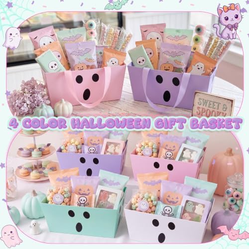 Funnymoom 24 Pack Ghost Halloween Boo Basket For Gifts Empty Bulk - Image 6