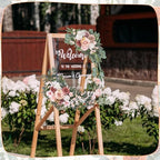 2 Pcs Wedding Arch Flowers Swag Rose Peony Garland for Ceremony - Image 6